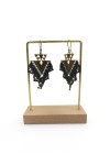 Pendientes Boho Macramé Bronce Geométrico