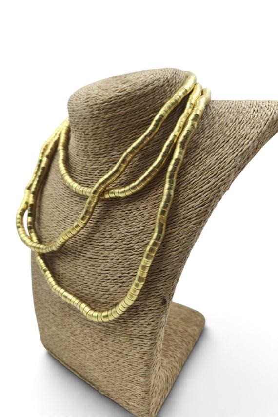 Collar multiposición dorado de estilo étnico boho