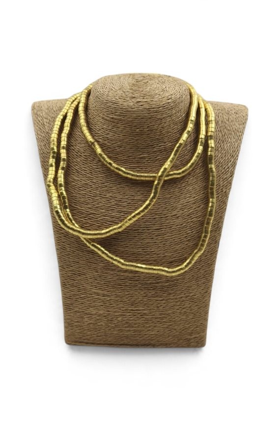 Collar multiposición dorado de estilo étnico boho