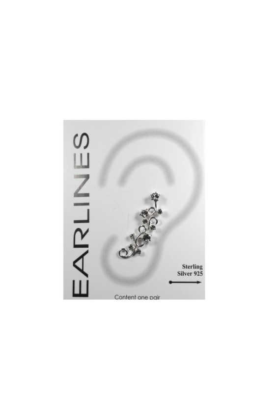 Pendientes trepador rama circonita Pendientes trepador rama circonita