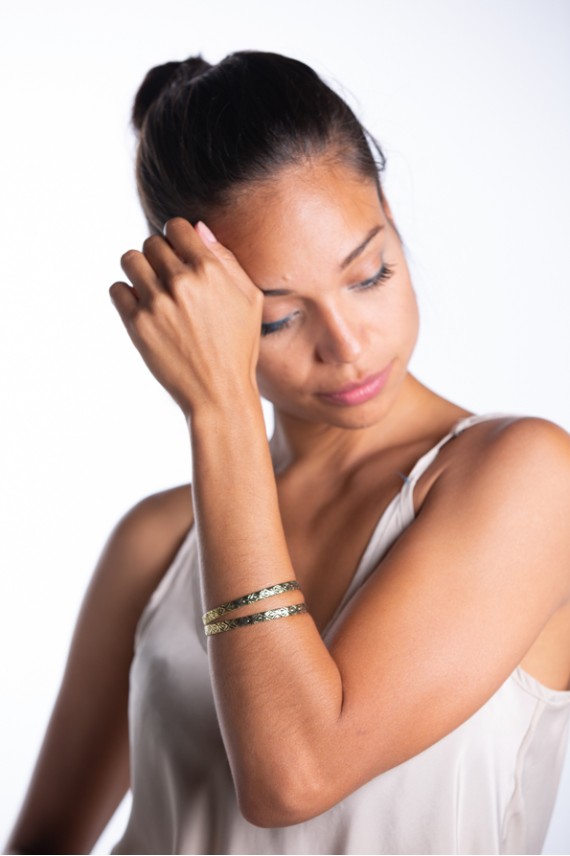 Pulsera Aro Rígida Tallada Bronce – Colección Oficial La Casa del Dragón