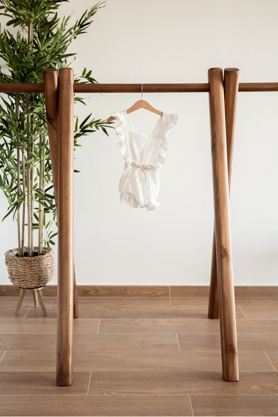 Pelele bebé muselina volantes Pelele bebé muselina volantes