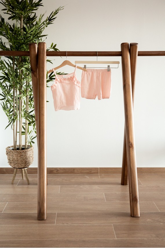 Conjunto bebé muselina top y pantalón Conjunto bebé muselina top y pantalón