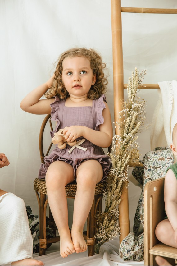 Pelele bebé muselina volantes Pelele bebé muselina volantes