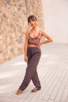 Pantalón largo unisex de tejido fino con cintura elástica y bolsillos laterales Pantalón largo unisex de tejido fino con cintura elástica y bolsillos laterales