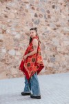 Chaleco Pashmina Arte Nómada Bordado con Flecos