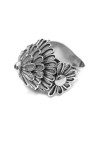 Anillo Plata Edimburgo Flor repujada