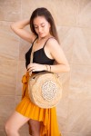 Bolso Rafia Bordado Mandala Bolso Rafia Bordado Mandala