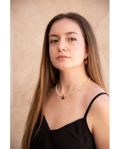 Collar macramé Chuva bronce Collar macramé Chuva bronce