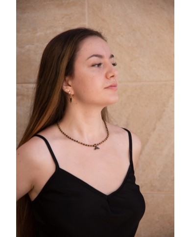 Collar macramé Chuva bronce Collar macramé Chuva bronce